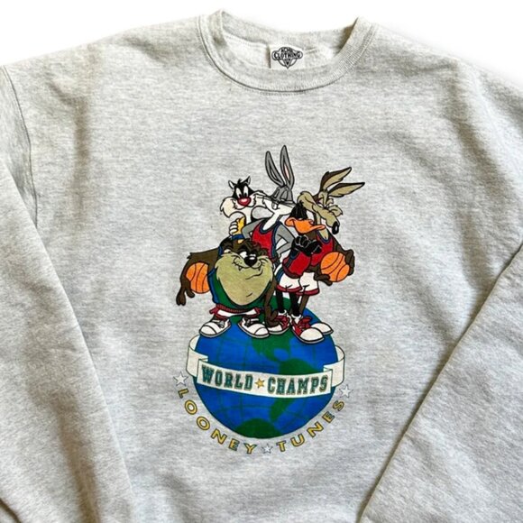 Vintage Looney Tunews Crewneck Sweatshirt Size XL Warner Bros - Picture 3 of 3